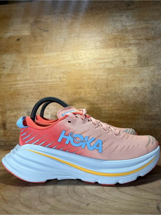 Hoka One One Shoes - Hoka One One Bondi X Womens Size 7 Running Shoes Sneakers Camellia Peach Parfait